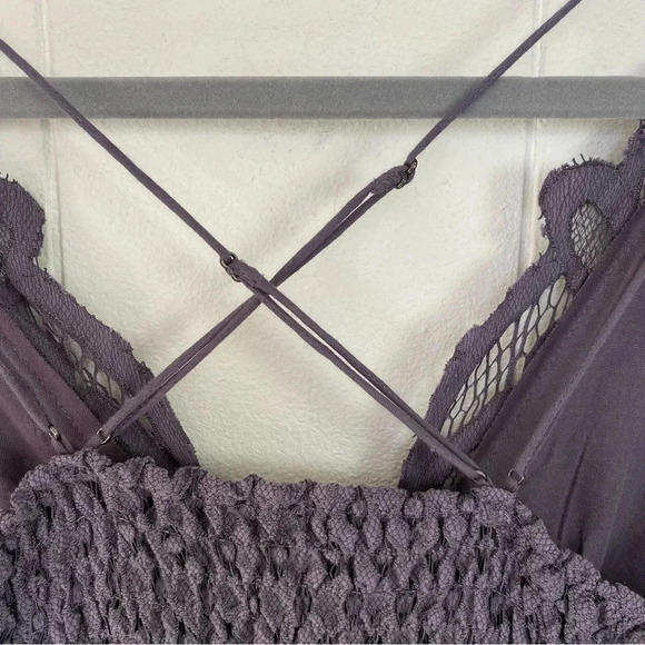 Free People Purple Lace Mini Dress—NWOT - Picture 9 of 16